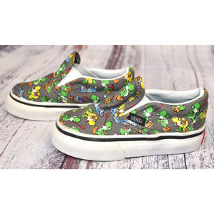 VANS Unisex Classic Slip-on Nintendo Yoshi Super Mario Kids Toddler US 4 NWOT